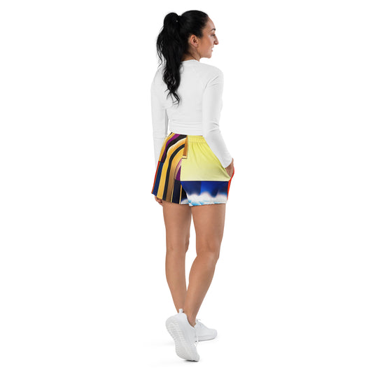 DMV 0420 Retro Art All-Over Print Unisex Athletic Shorts