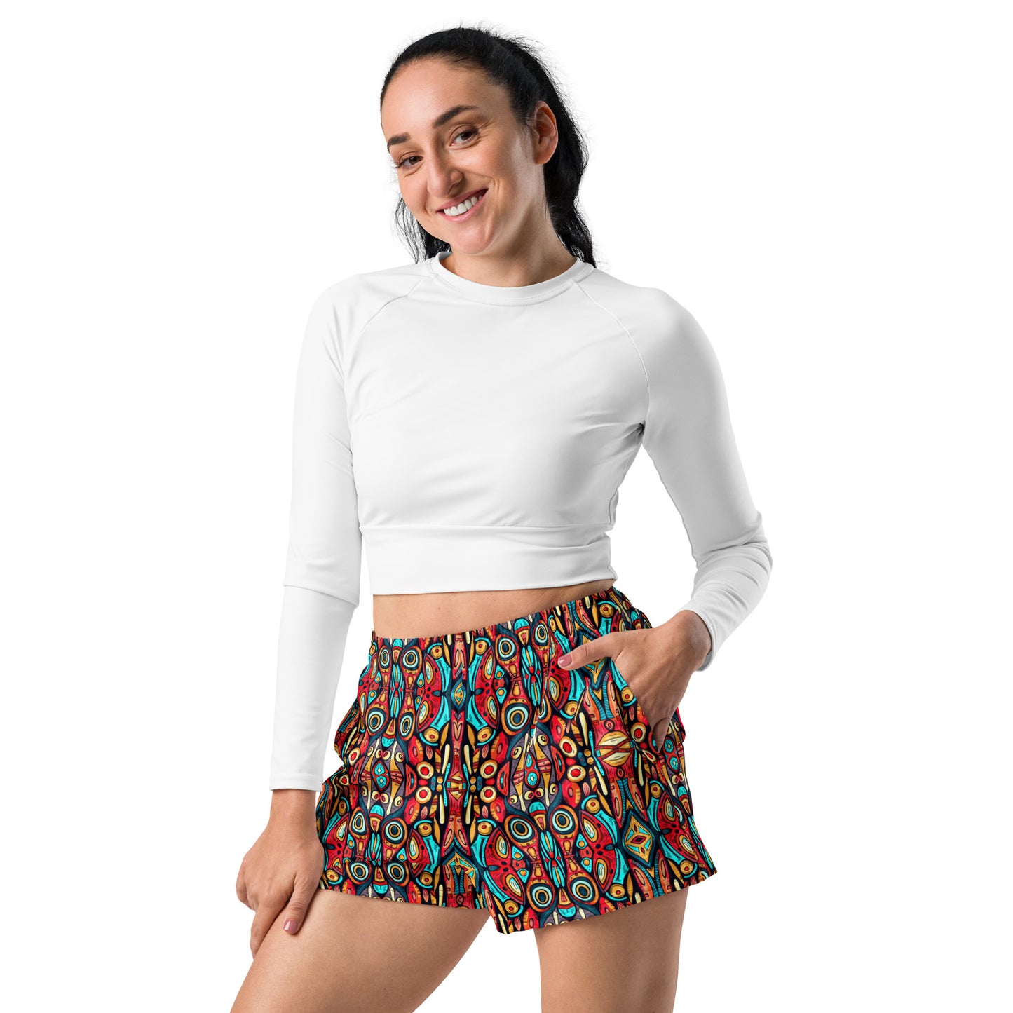 DMV 0547 Psy Artsy All-Over Print Unisex Athletic Shorts