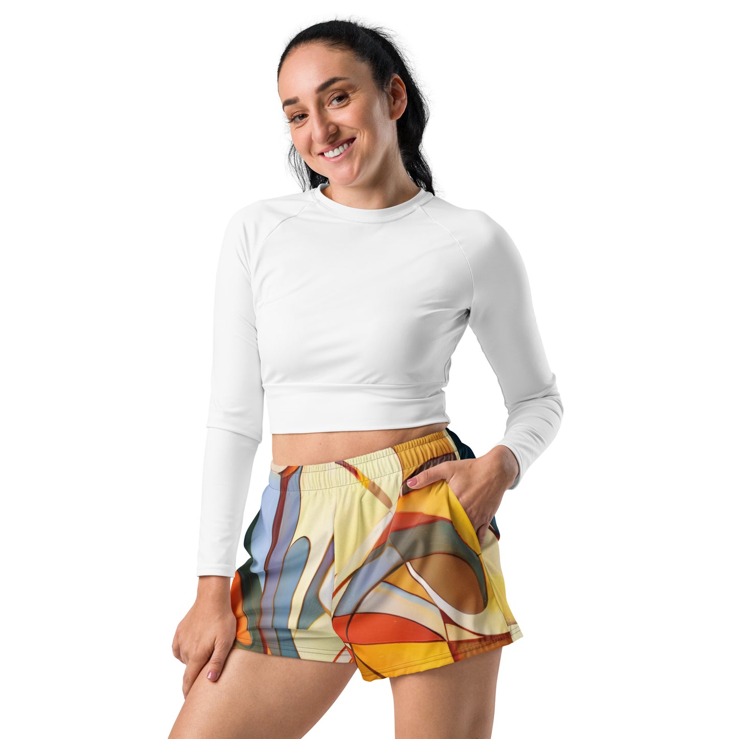 DMV 0742 Abstract Art All-Over Print Unisex Athletic Shorts