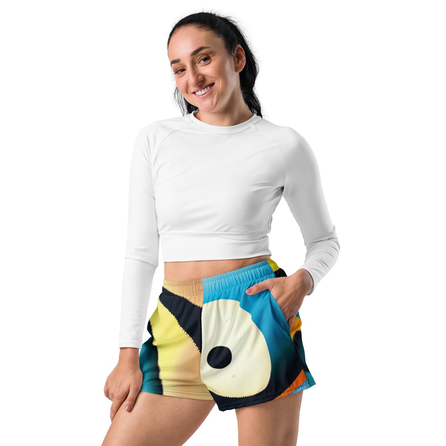 DMV 0915 Retro Art All-Over Print Unisex Athletic Shorts