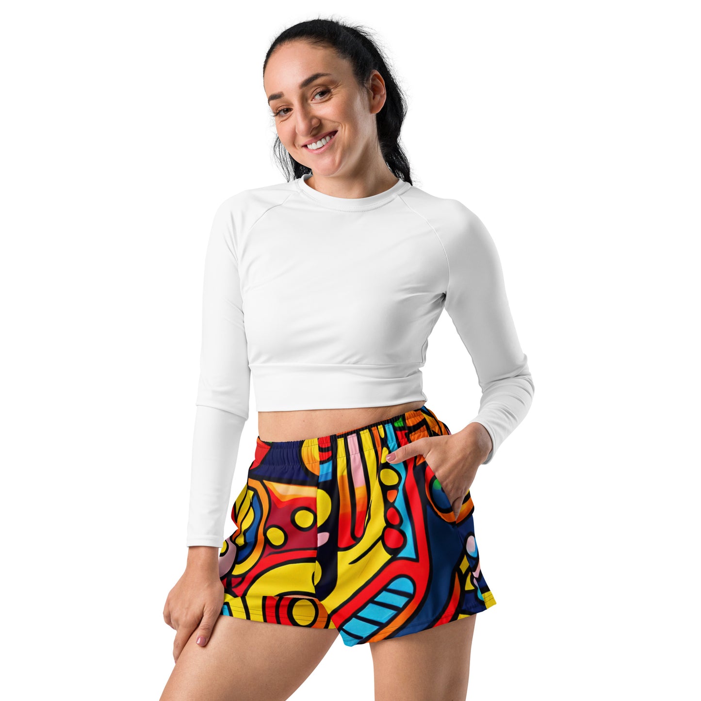 DMV 0397 Psy Art All-Over Print Unisex Athletic Shorts