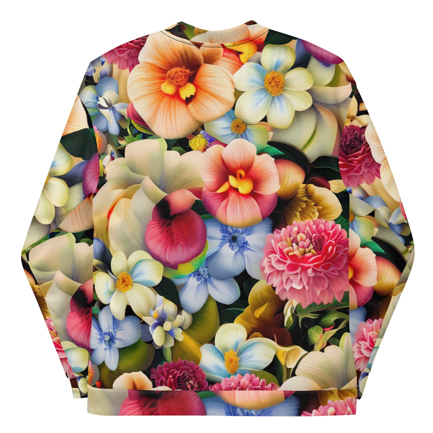 DMV 0088 Floral Unisex Bomber Jacket