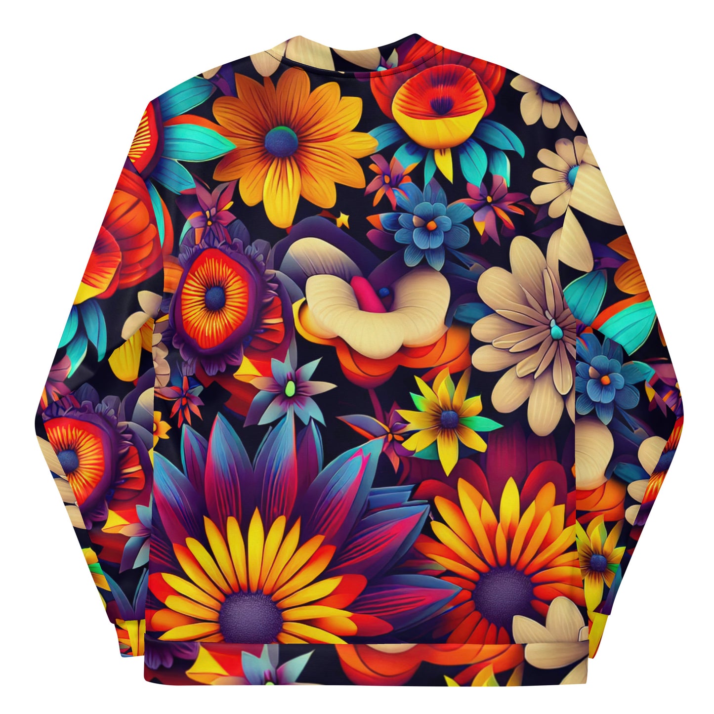 DMV 0080 Floral Unisex Bomber Jacket