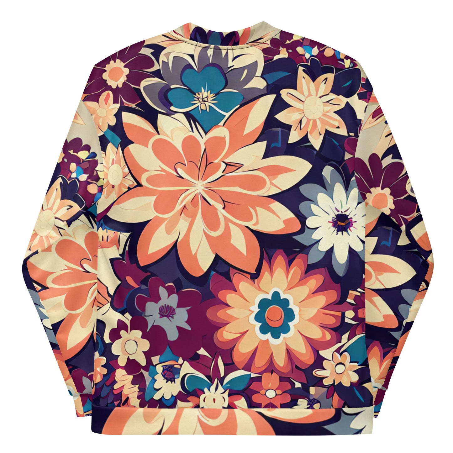 DMV 0253 Floral Unisex Bomber Jacket