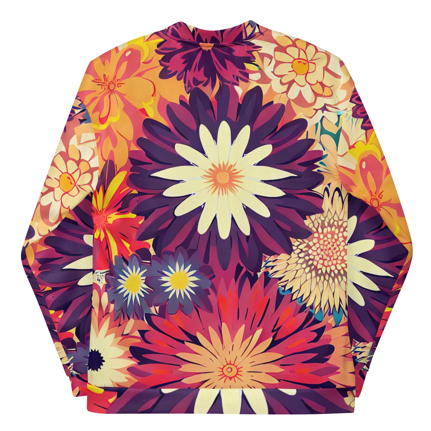 DMV 0097 Floral Unisex Bomber Jacket