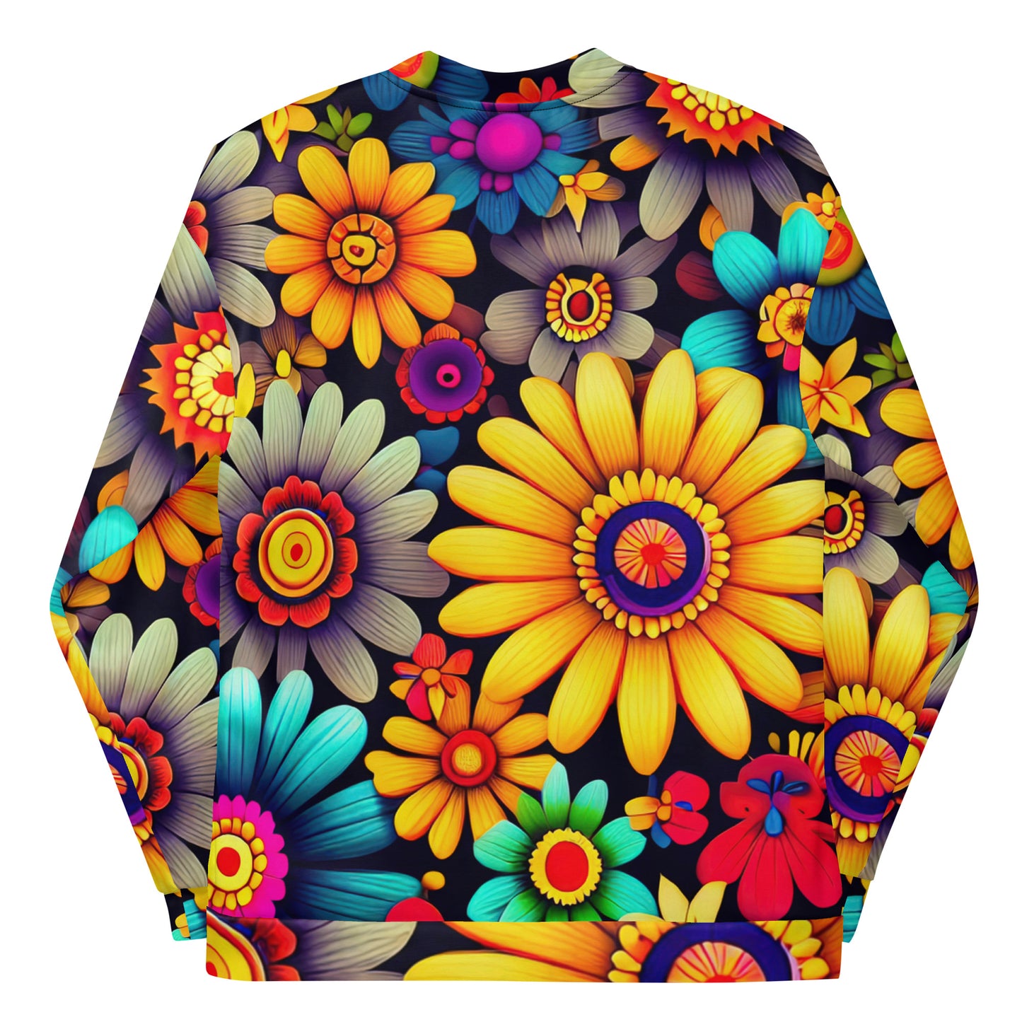 DMV 0158 Floral Unisex Bomber Jacket