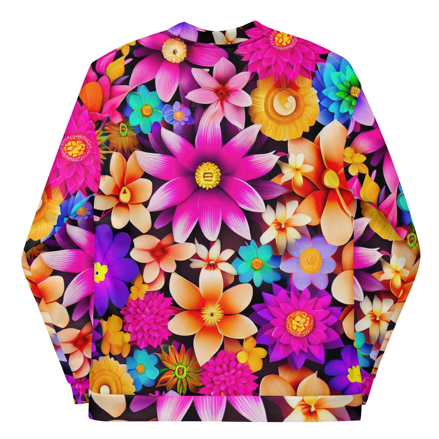 DMV 0136 Floral Unisex Bomber Jacket