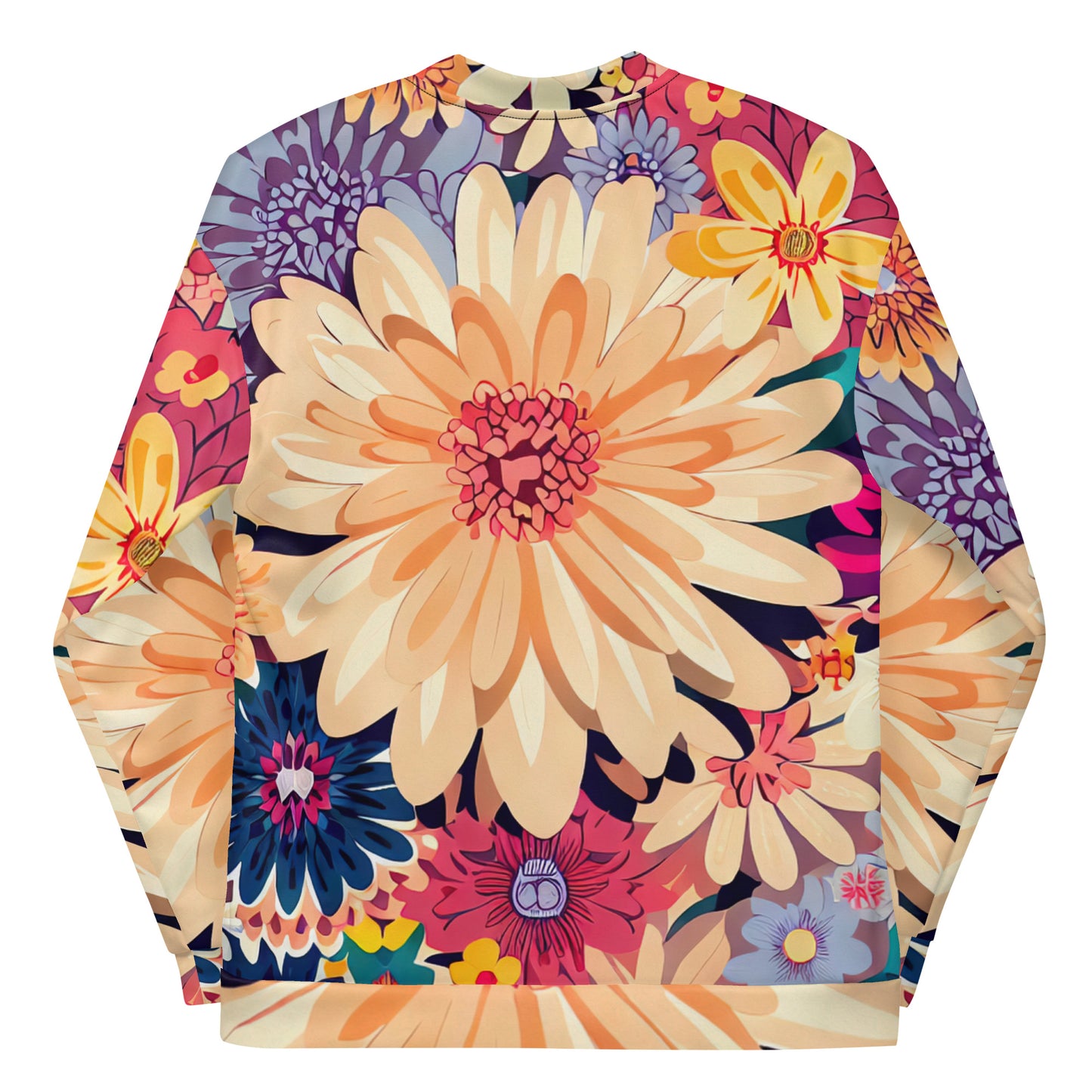 DMV 0137 Floral Unisex Bomber Jacket