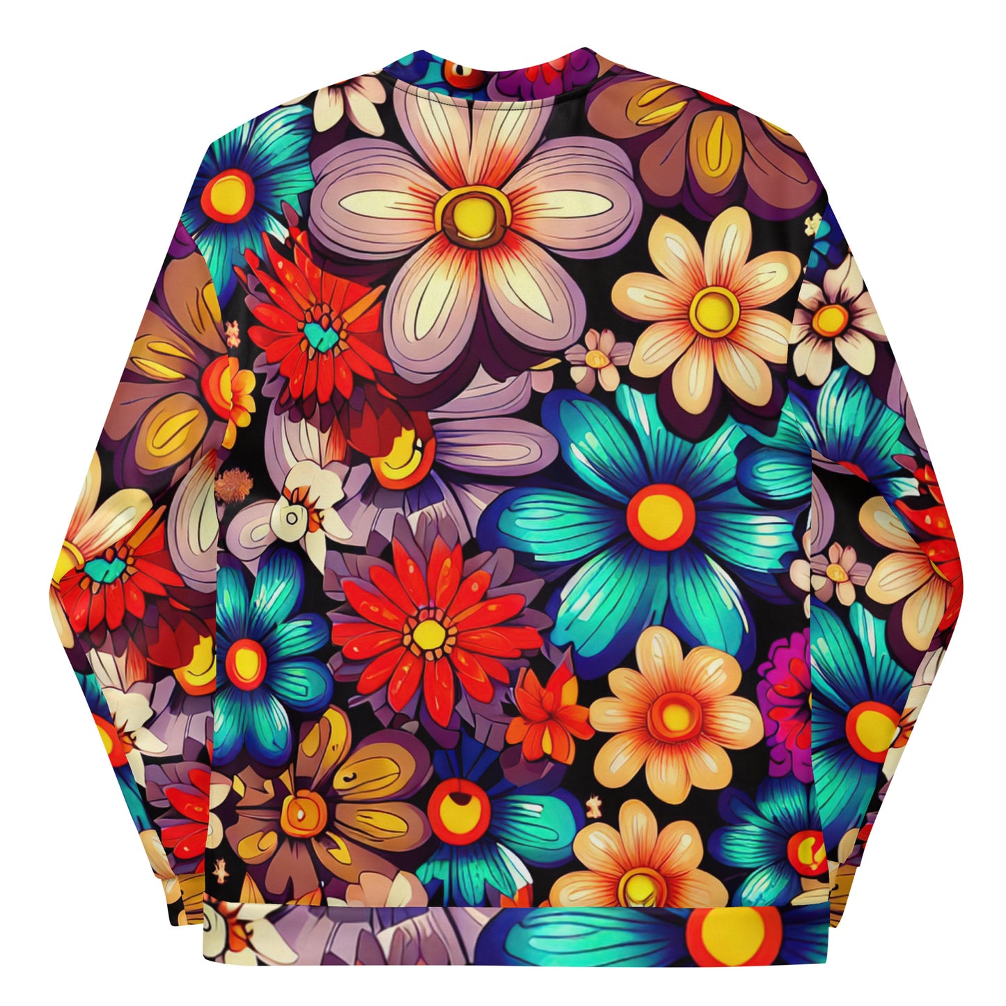 DMV 0197 Floral Unisex Bomber Jacket