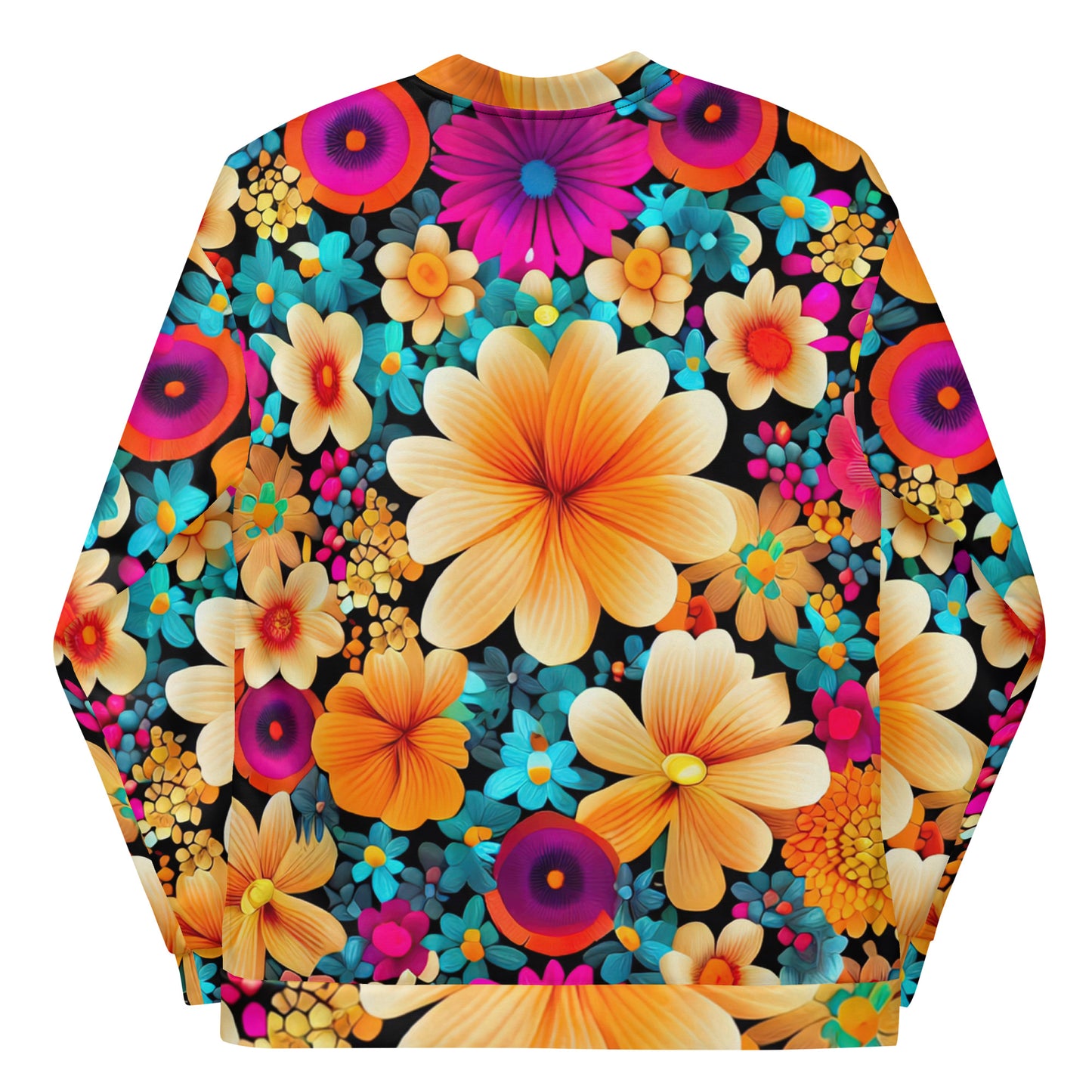 DMV 0259 Floral Unisex Bomber Jacket