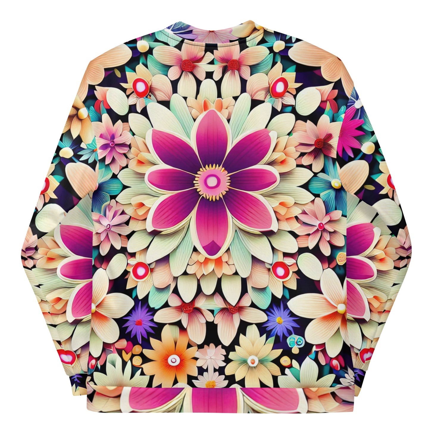 DMV 0307 Floral Unisex Bomber Jacket