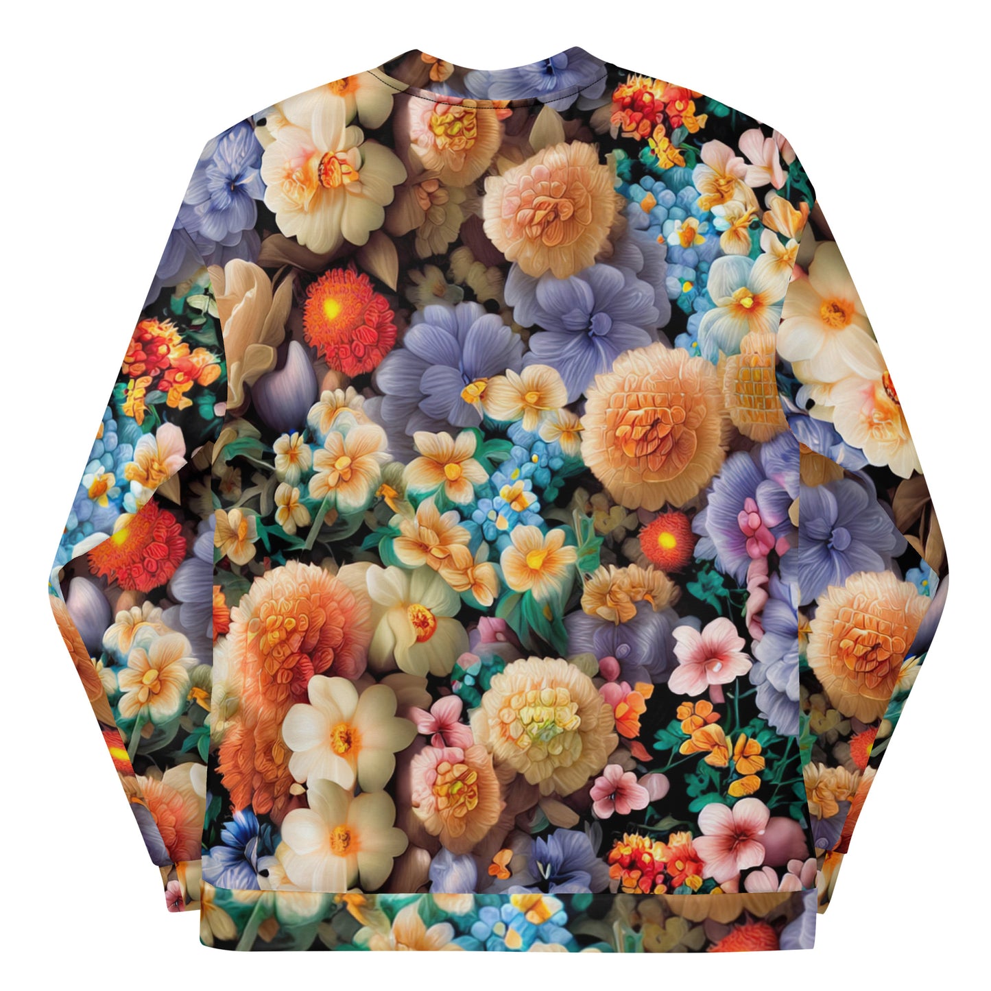 DMV 0302 Floral Unisex Bomber Jacket