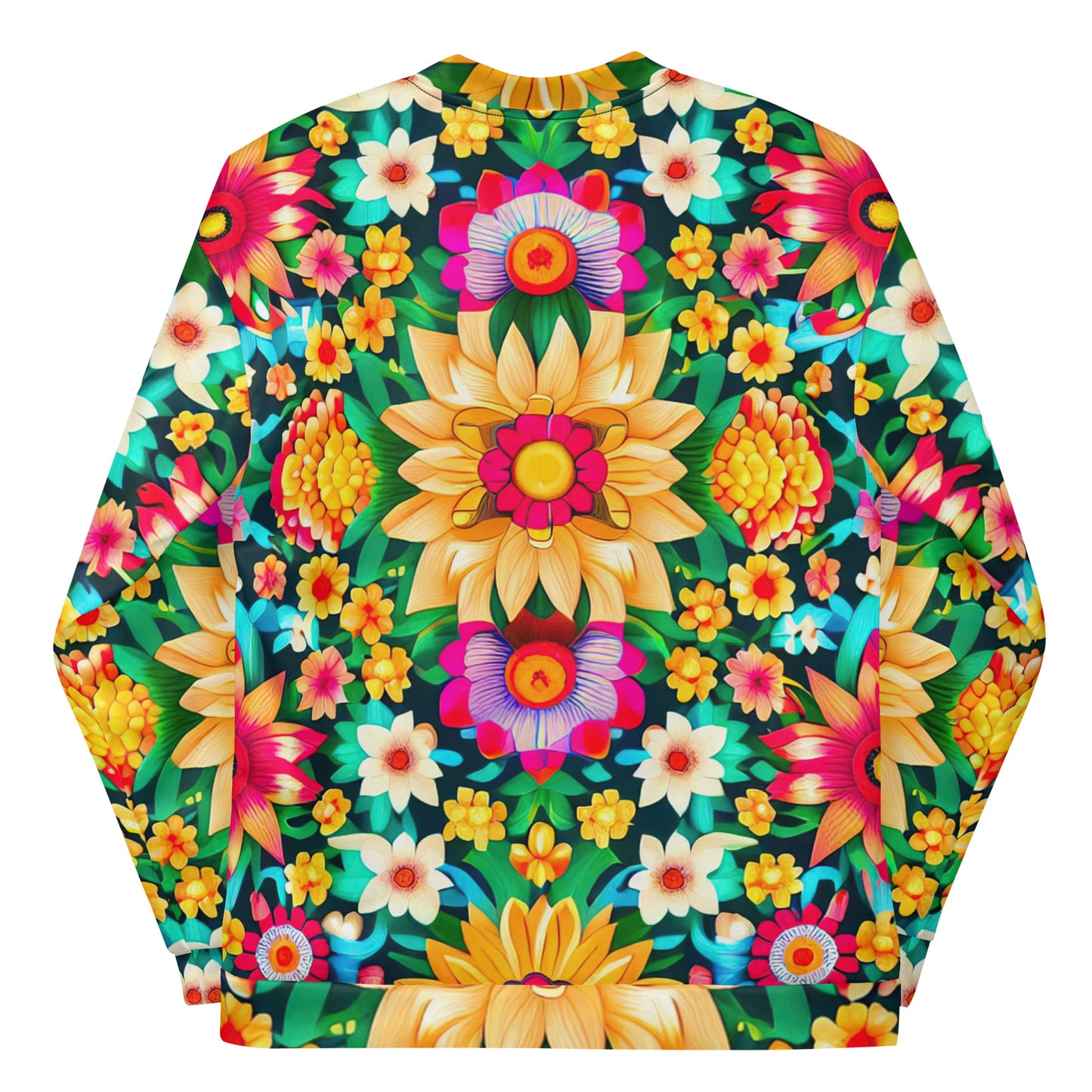 DMV 0193 Floral Unisex Bomber Jacket