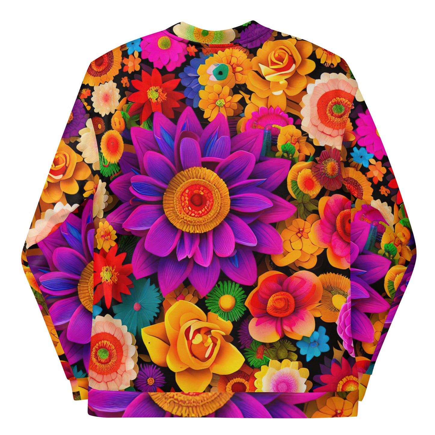 DMV 0483 Floral Unisex Bomber Jacket