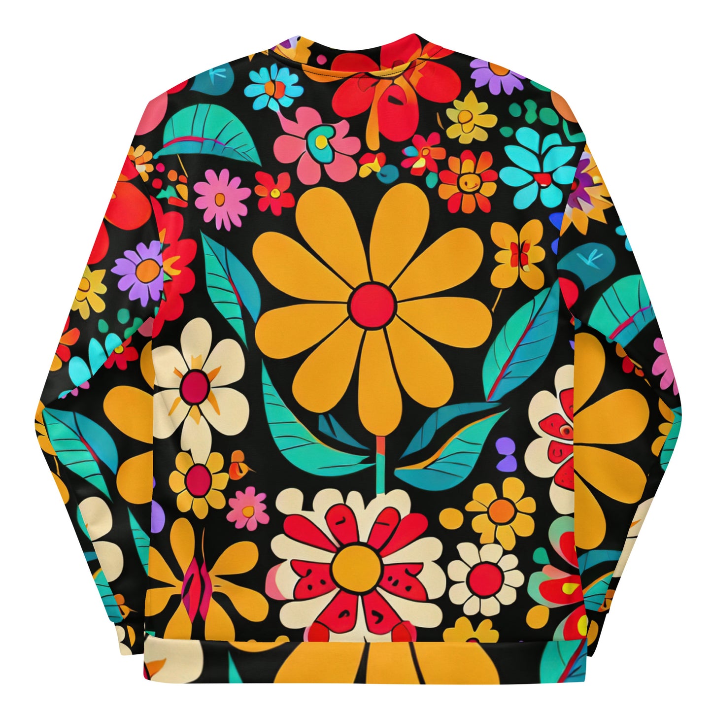 DMV 1259 Floral Unisex Bomber Jacket