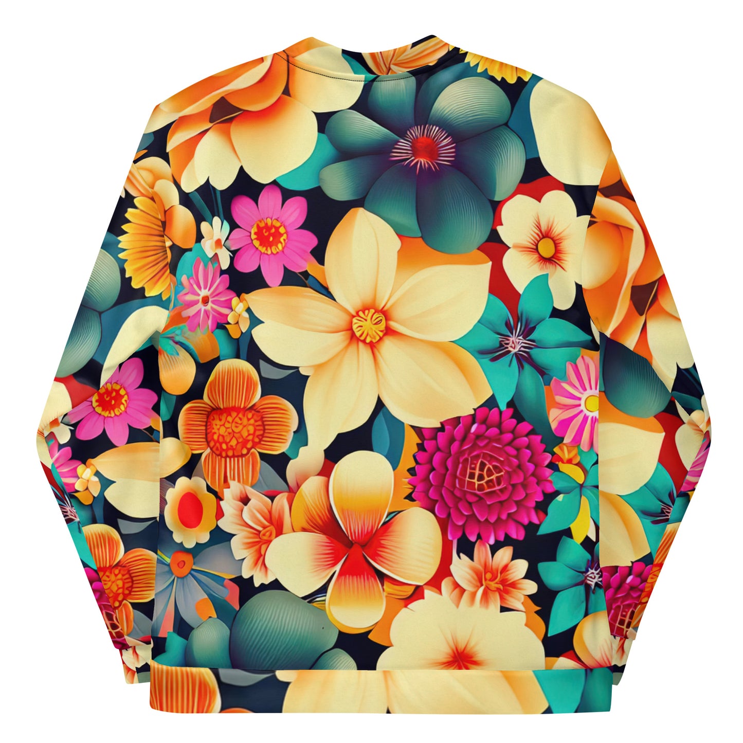 DMV 1655 Floral Unisex Bomber Jacket