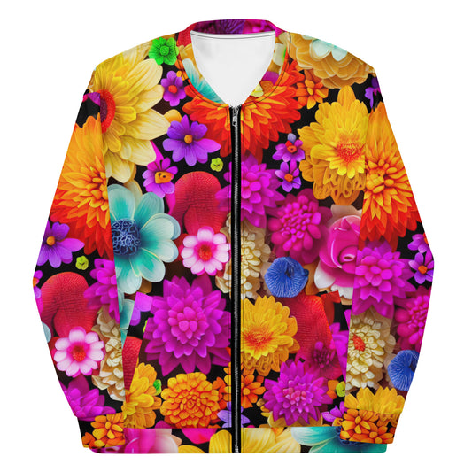 DMV 0238 Floral Unisex Bomber Jacket