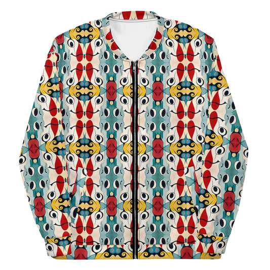 DMV 0230 Vintage Artsy Unisex Bomber Jacket