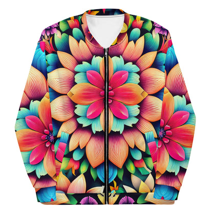 DMV 0020 Floral Unisex Bomber Jacket