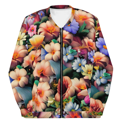 DMV 0043 Floral Unisex Bomber Jacket