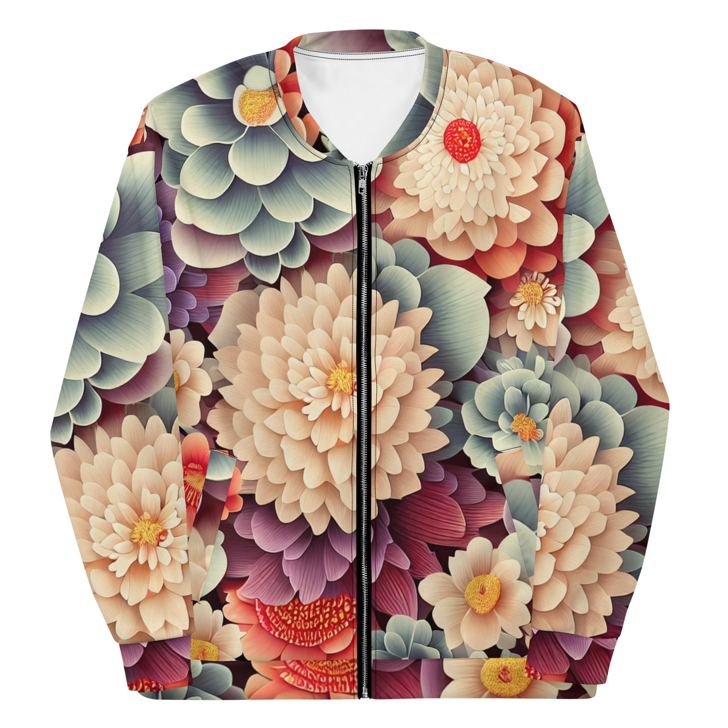 DMV 0031 Floral Unisex Bomber Jacket