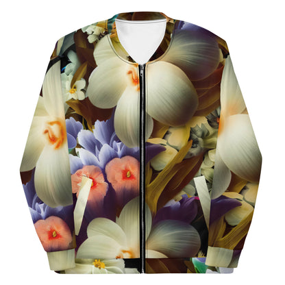 DMV 0125 Floral Unisex Bomber Jacket