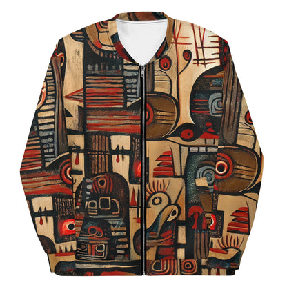 DMV 0256 Retro Art Unisex Bomber Jacket