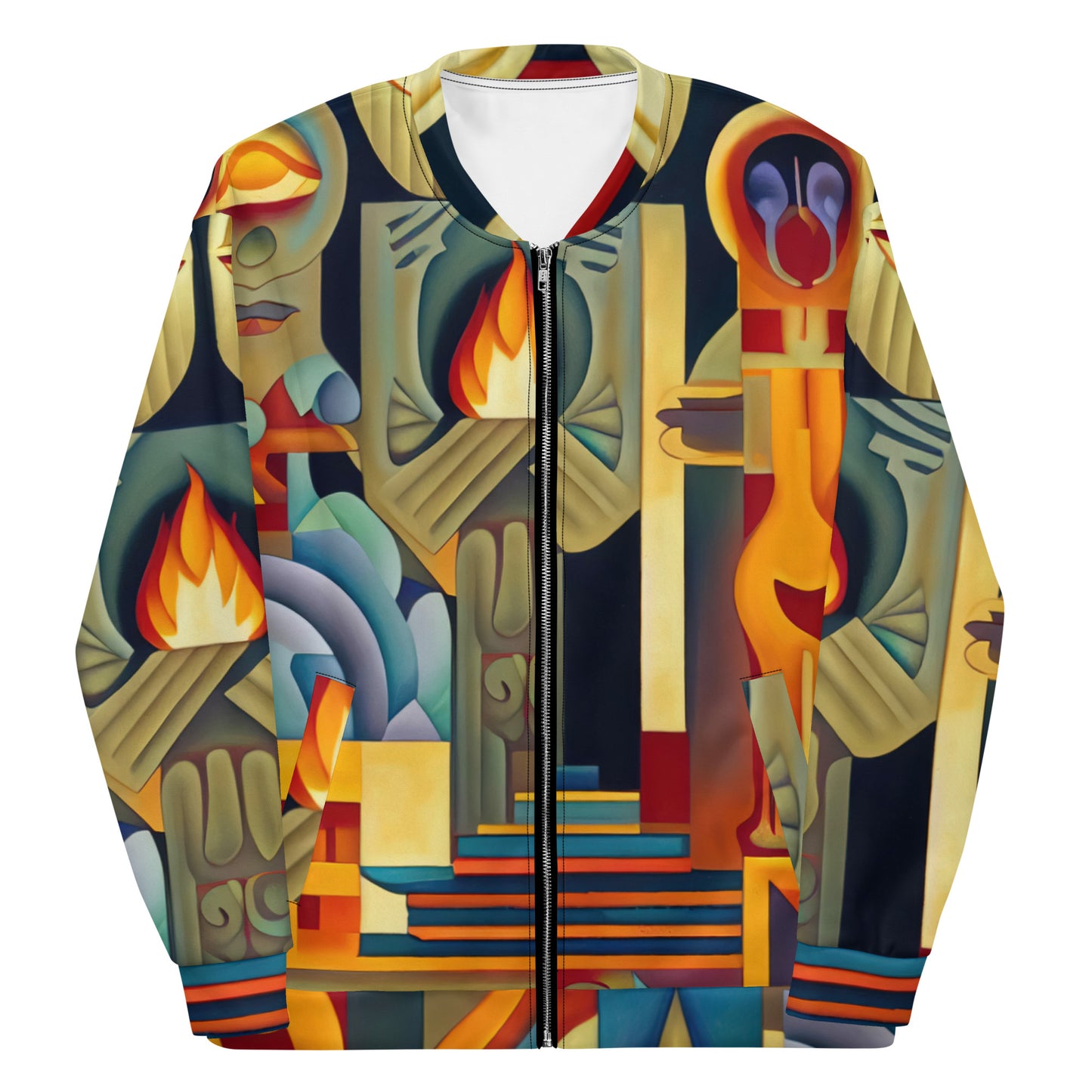 DMV 0237 Retro Art Unisex Bomber Jacket