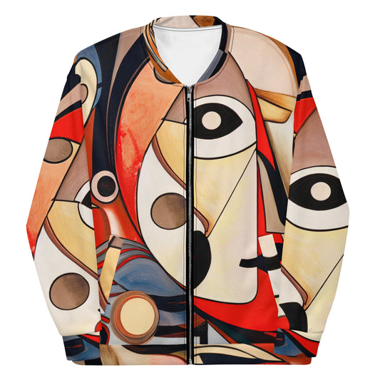 DMV 0214 Retro Art Unisex Bomber Jacket