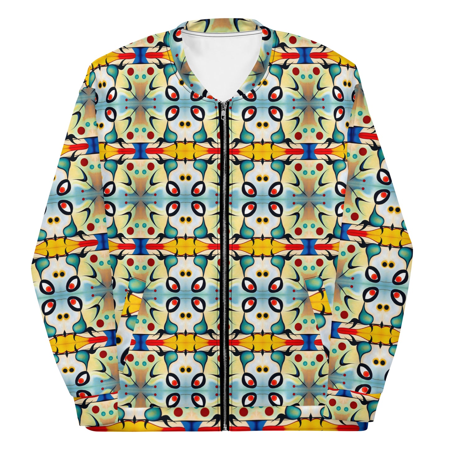 DMV 0102 Vintage Artsy Unisex Bomber Jacket