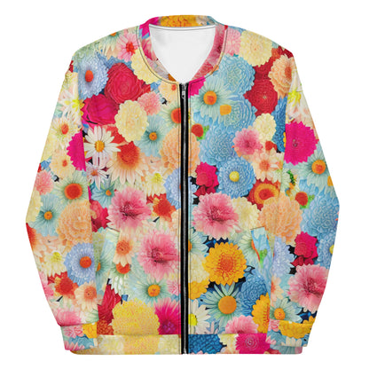 DMV 0106 Floral Unisex Bomber Jacket