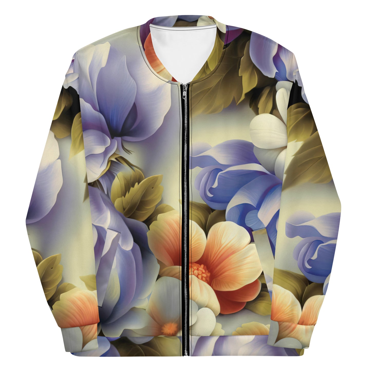 DMV 0109 Floral Unisex Bomber Jacket