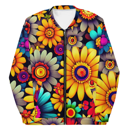 DMV 0158 Floral Unisex Bomber Jacket