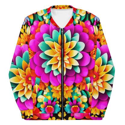 DMV 0250 Floral Unisex Bomber Jacket