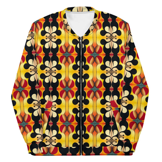 DMV 0215 Vintage Artsy Unisex Bomber Jacket