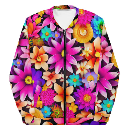 DMV 0136 Floral Unisex Bomber Jacket