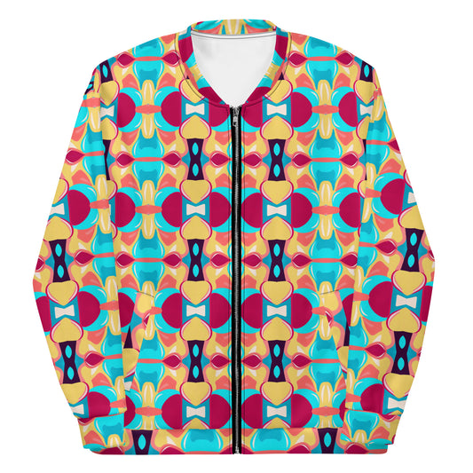 DMV 0134 Vintage Artsy Unisex Bomber Jacket