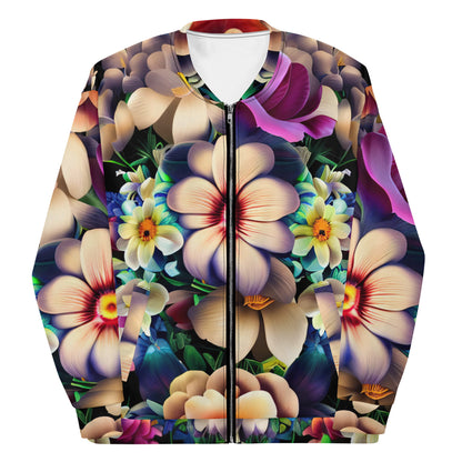 DMV 0206 Floral Unisex Bomber Jacket