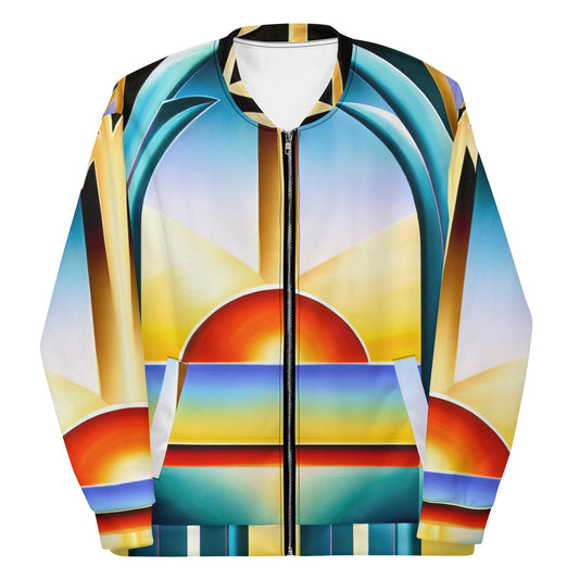 DMV 0262 Retro Art Unisex Bomber Jacket