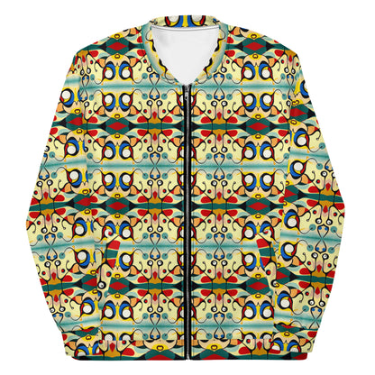 DMV 0405 Vintage Artsy Unisex Bomber Jacket