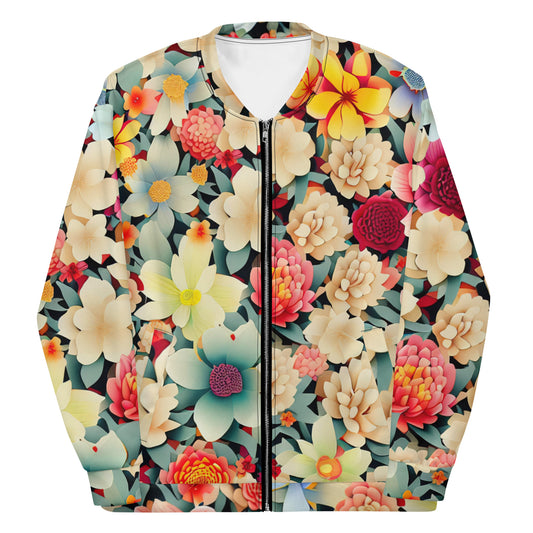 DMV 0260 Floral Unisex Bomber Jacket