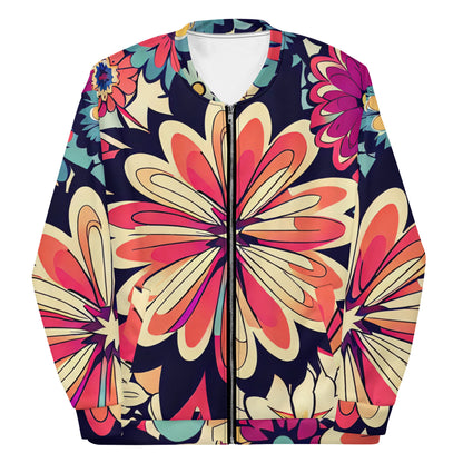 DMV 1525 Floral Unisex Bomber Jacket