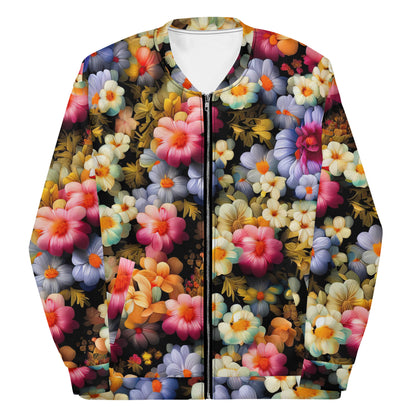 DMV 1522 Floral Unisex Bomber Jacket