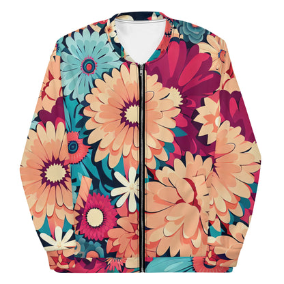 DMV 0293 Floral Unisex Bomber Jacket