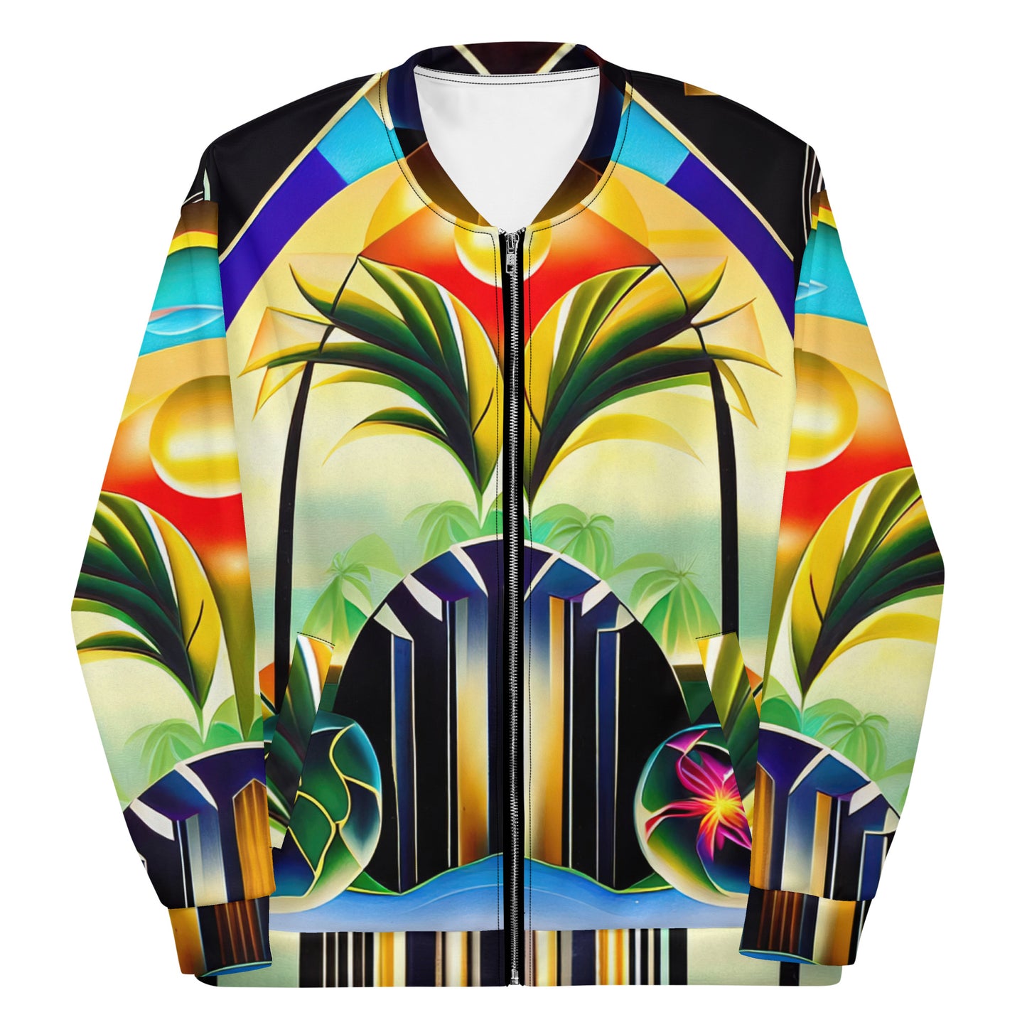 DMV 0258 Retro Art Unisex Bomber Jacket