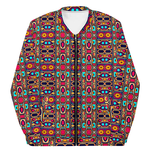 DMV 0185 Vintage Artsy Unisex Bomber Jacket