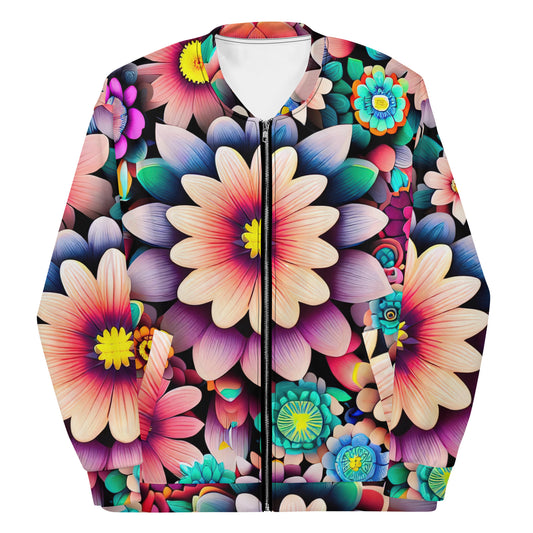 DMV 0515 Floral Unisex Bomber Jacket