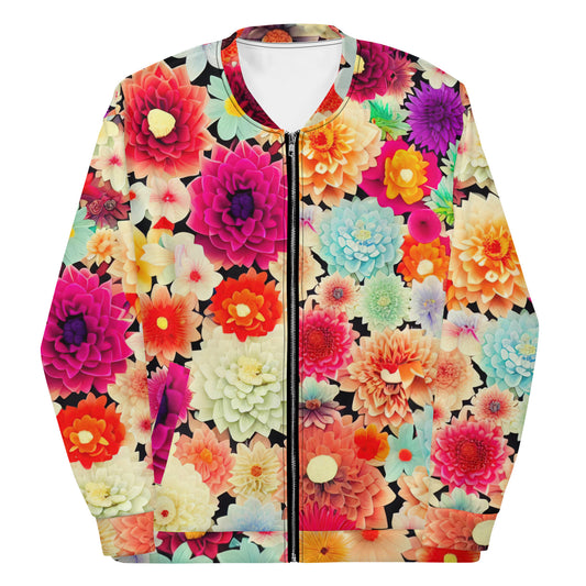 DMV 0424 Floral Unisex Bomber Jacket