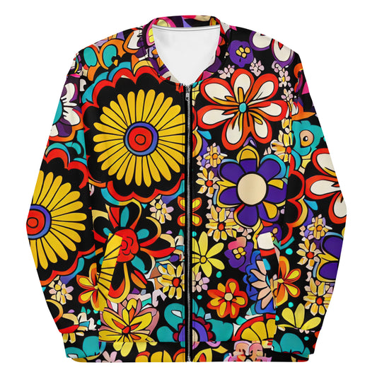 DMV 1515 Floral Unisex Bomber Jacket