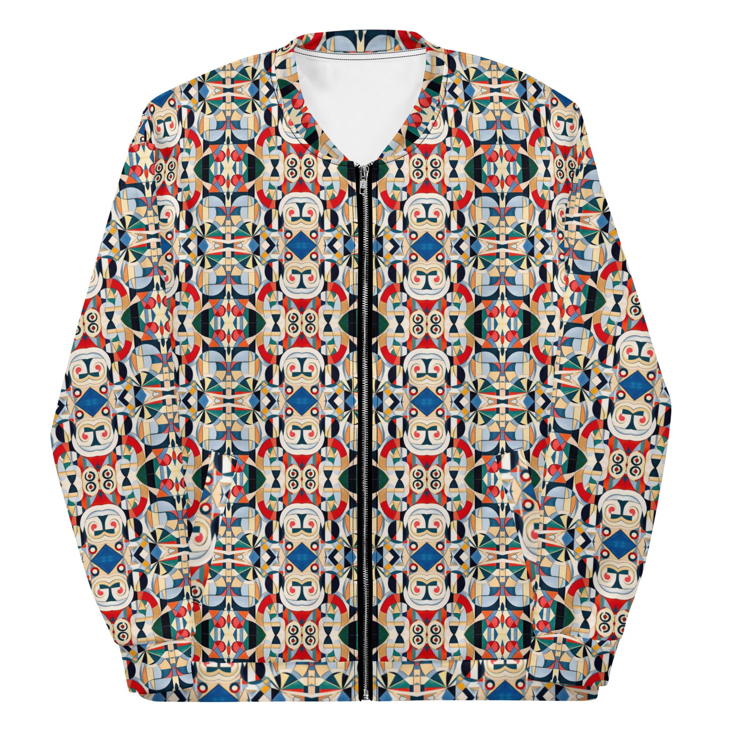 DMV 1930 Geo Boho Unisex Bomber Jacket